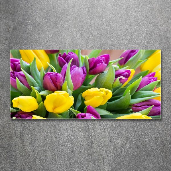 Bild auf Acrylglas Bunte Tulpen