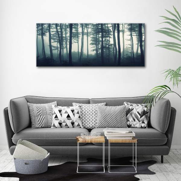 Acrylbild Fotodruck Wald im Nebel