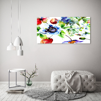 Acrylbild Fotodruck Frühlingsblumen
