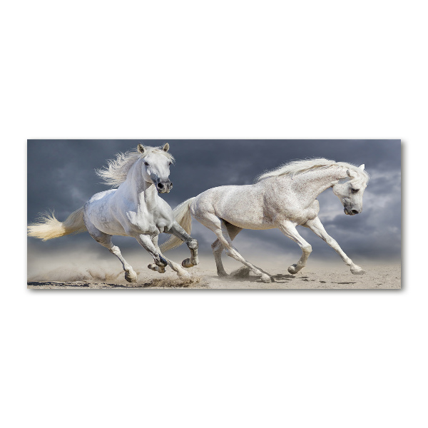 Foto auf Acryl Strand von White Horses