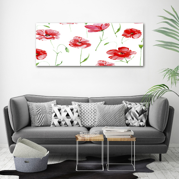 Foto auf Acryl Mohnblumen