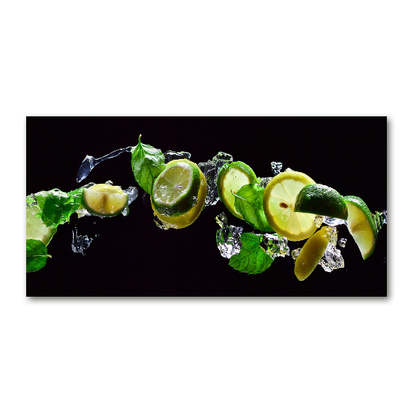 Acrylglas-Druck Limette und Zitrone