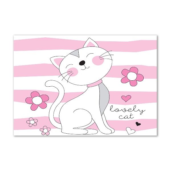 Acrylglas-Druck Weiße Katze