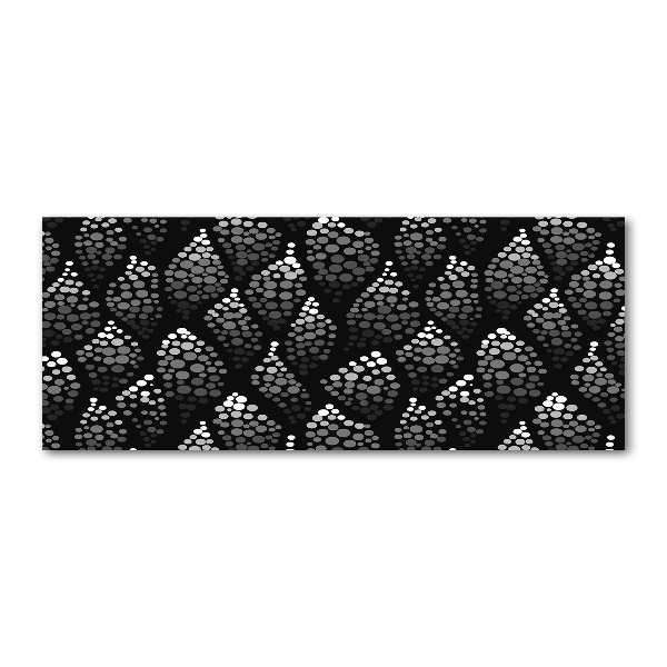 Acrylglas-Druck Schwarze und weiße Punkte