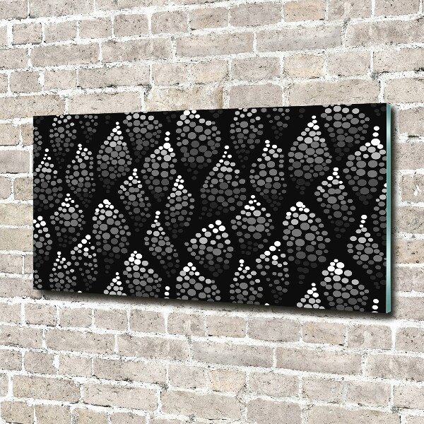 Acrylglas-Druck Schwarze und weiße Punkte