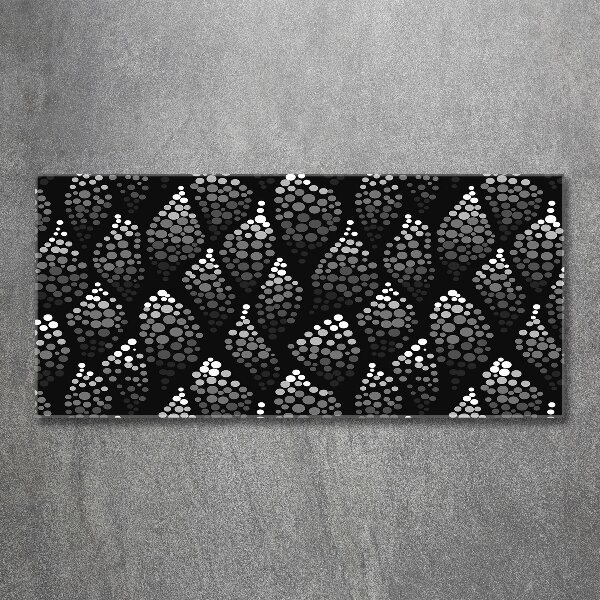 Acrylglas-Druck Schwarze und weiße Punkte