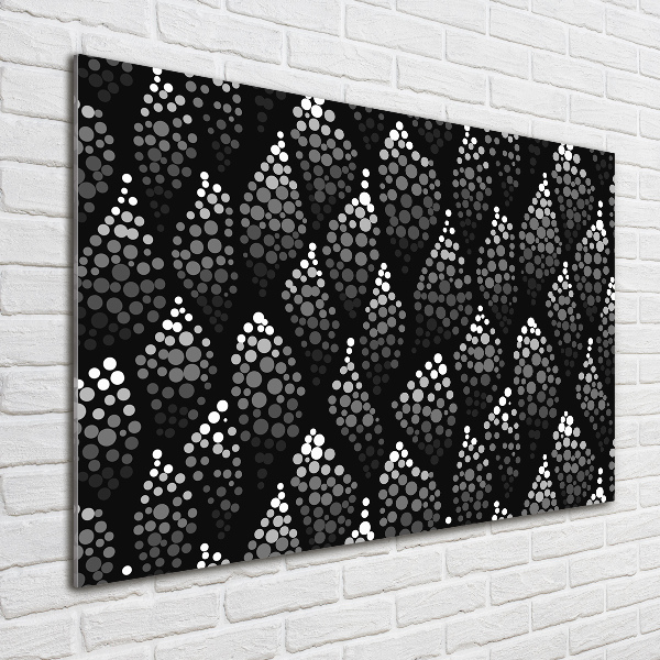 Acrylglas-Druck Schwarze und weiße Punkte