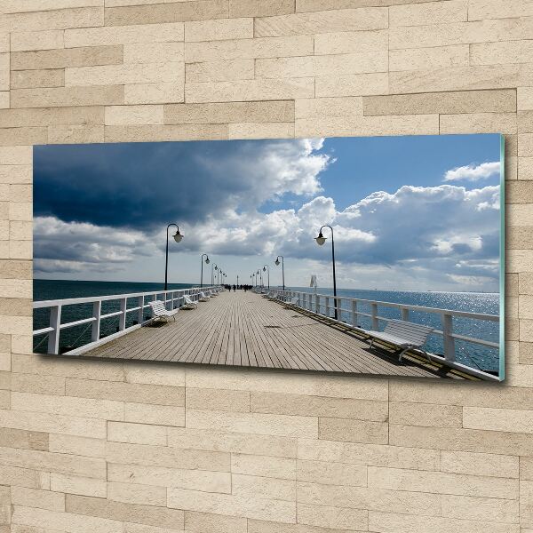 Acrylbild Fotodruck Pier in Orłowo