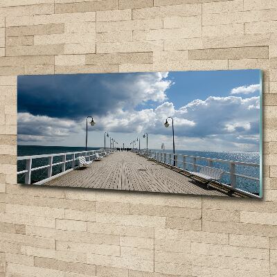 Acrylbild Fotodruck Pier in Orłowo