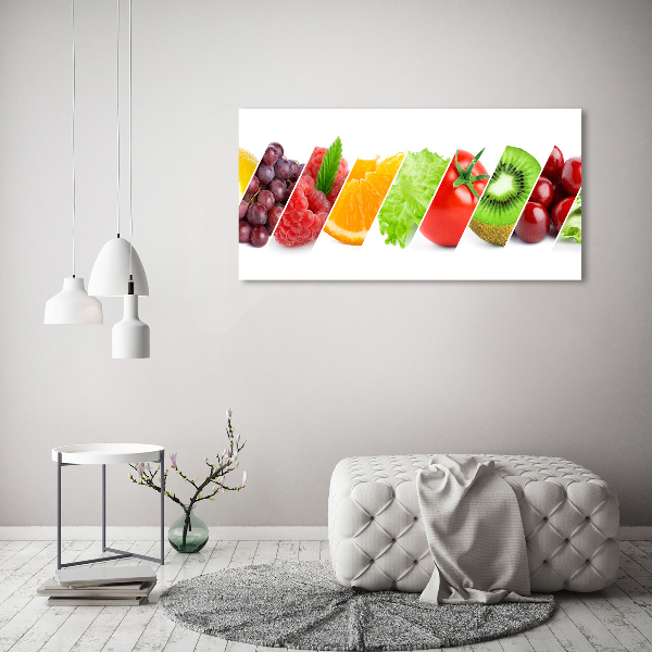 Acrylbild Fotodruck Obst und Gemüse