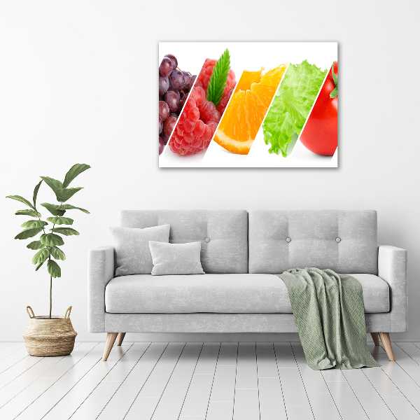 Acrylbild Fotodruck Obst und Gemüse
