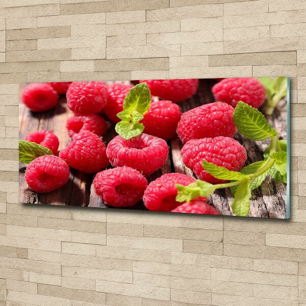 Acrylglas-Druck Himbeeren