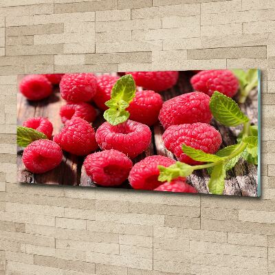Acrylglas-Druck Himbeeren