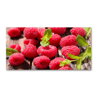 Acrylglas-Druck Himbeeren