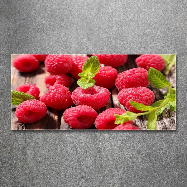 Acrylglas-Druck Himbeeren