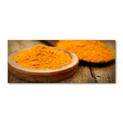 Foto auf Acryl Kurkuma-Gewürz