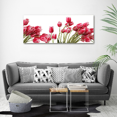 Acrylbild Fotodruck Rote Tulpen
