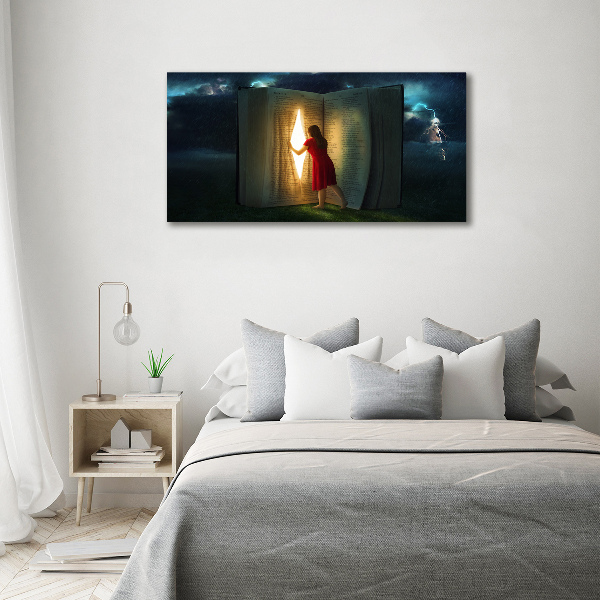 Acrylbild Fotodruck Die Welt der Bücher