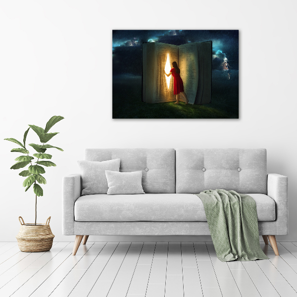 Acrylbild Fotodruck Die Welt der Bücher