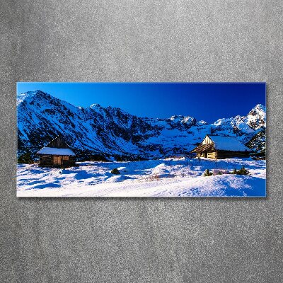 Bild auf Acrylglas Häuser in der Tatra