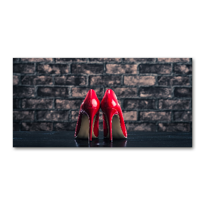 Foto auf Acryl Rote High Heels