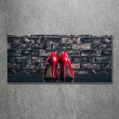 Foto auf Acryl Rote High Heels