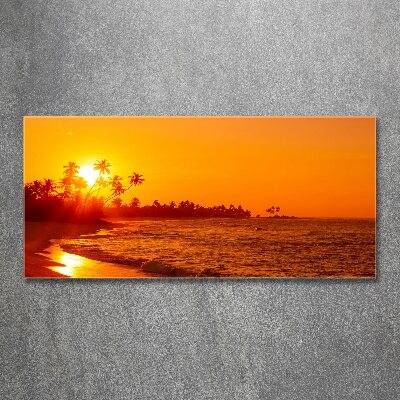 Acrylbild Fotodruck Sunset Beach