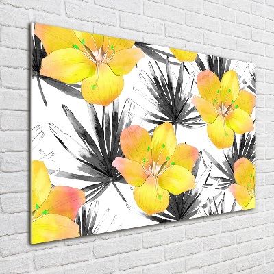Acrylglas-Druck Tropische Blumen