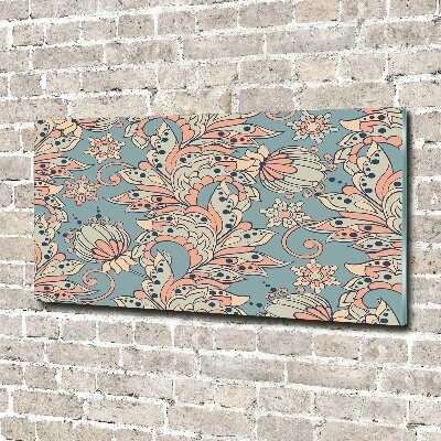 Foto auf Acryl Ethnische Blumen