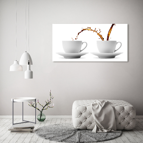Bild auf Acrylglas Kaffee eingeschenkt