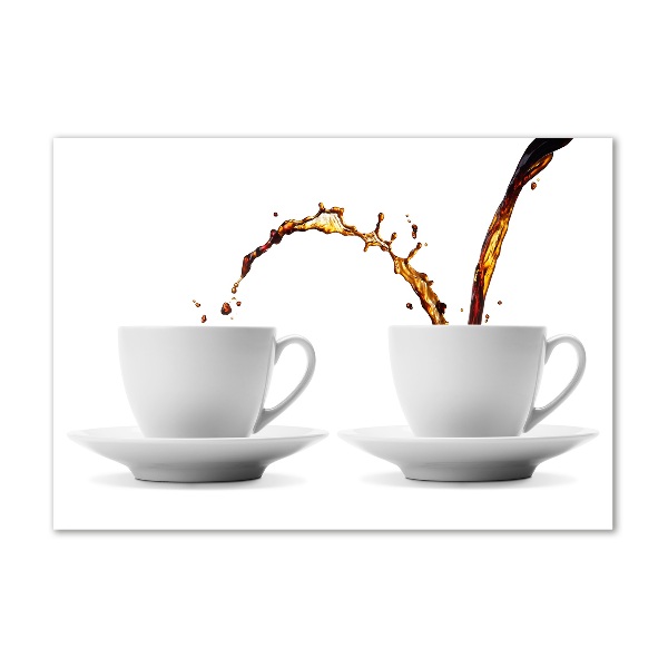 Bild auf Acrylglas Kaffee eingeschenkt