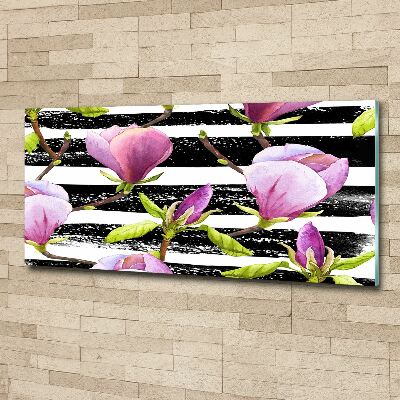 Acrylglas-Druck Gestreifte Magnolie
