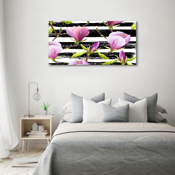 Acrylglas-Druck Gestreifte Magnolie