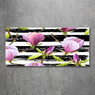 Acrylglas-Druck Gestreifte Magnolie