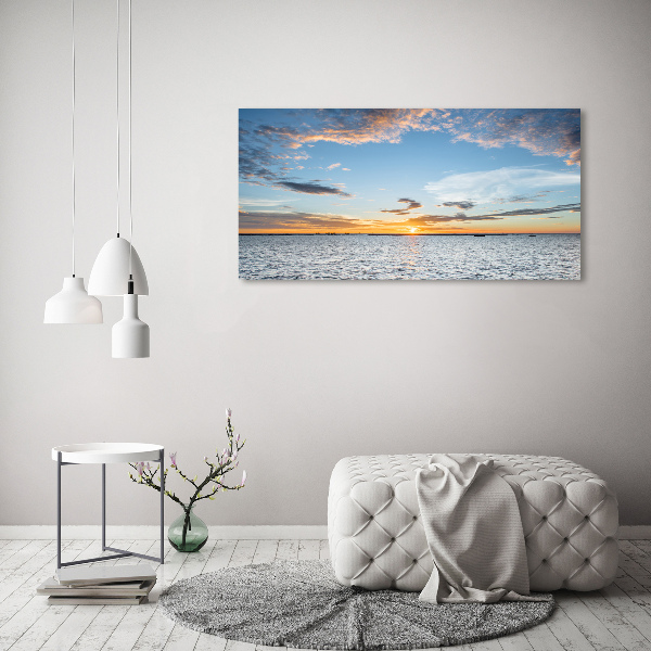 Acrylbild Fotodruck Dämmerung am Meer