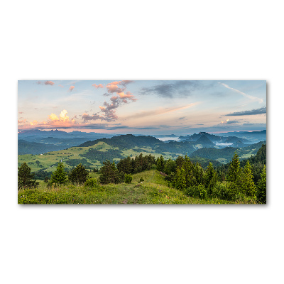 Acrylglas-Druck Panorama der Pieniny-Berge