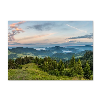 Acrylglas-Druck Panorama der Pieniny-Berge