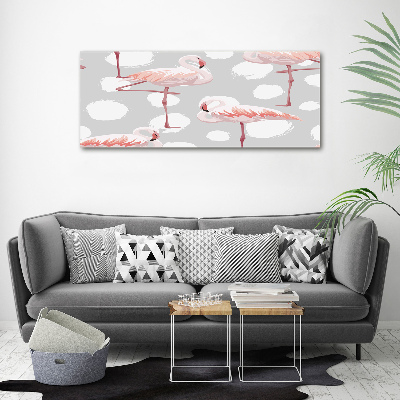 Acrylglas-Druck Flamingos