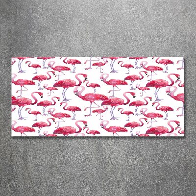 Foto auf Acryl Flamingos