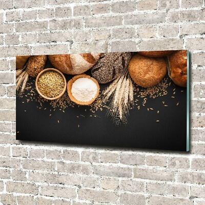Acrylglas-Druck Brot und Weizen