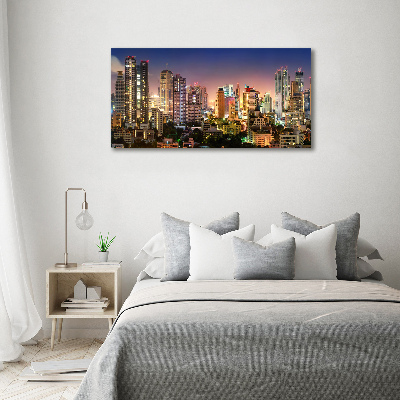 Acrylbild Fotodruck Bangkok bei Nacht