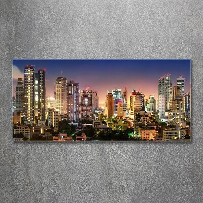 Acrylbild Fotodruck Bangkok bei Nacht