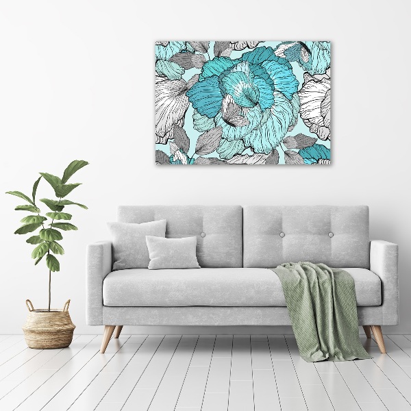 Bild auf Acrylglas Blumenmuster