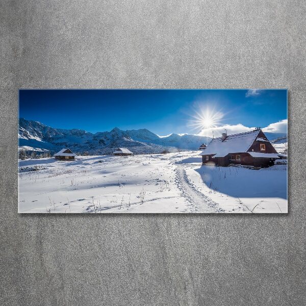 Acrylbild Fotodruck Weiden im Tatra-Gebirge