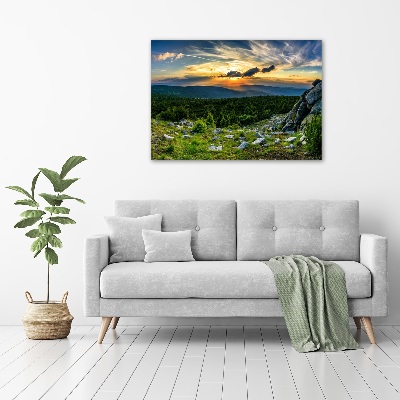 Acrylbild Fotodruck Bergpanorama