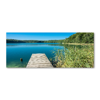 Acrylglas-Druck Pier am See