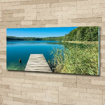 Acrylglas-Druck Pier am See