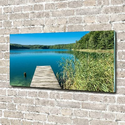 Acrylglas-Druck Pier am See
