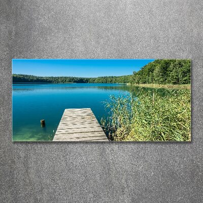 Acrylglas-Druck Pier am See