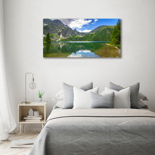 Bild auf Acrylglas Das Meeresauge der Tatra-Berge